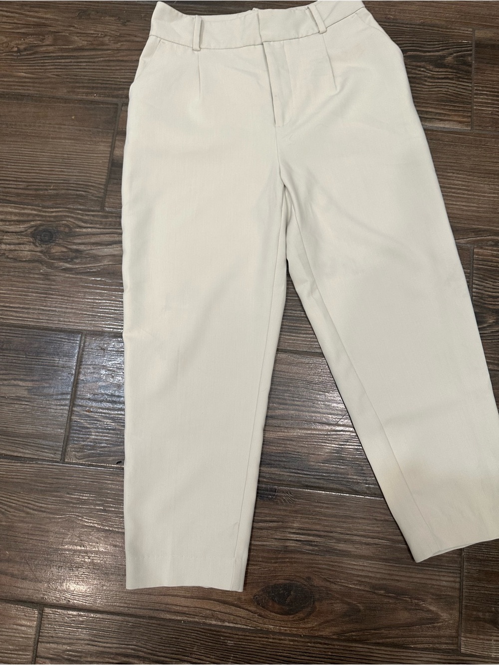 Zara Women's Cream Straight-Leg Trousers - Picture 5 of 14